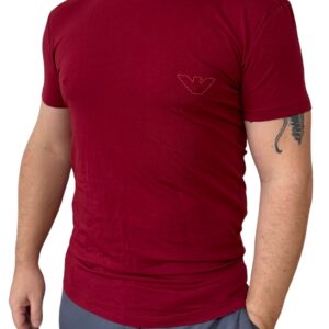 Pánské triko Emporio Armani EM000375 AF14978 vínová