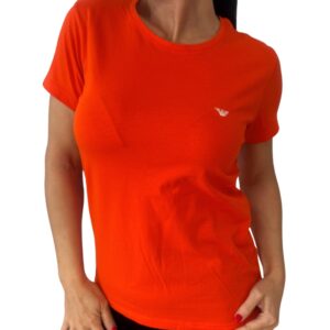 Dámské bavlněné triko Emporio Armani EW000408 AF19023 korálová