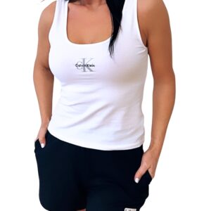 Dámské bílé tílko Calvin Klein QS7603 GX TANK