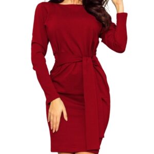 Dámské elegantní vínové šaty Numoco 209-3