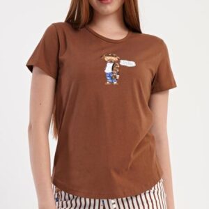 Dámské pyžamo šortky Vienetta Secret Bear