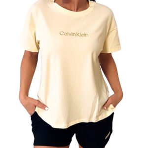 Dámské triko Calvin Klein QS7593100 RELAXED TEE žluté