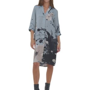 Dámské viskózové šaty NÜ Denmark Cilje Blue mint