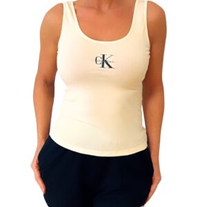 Dámské žluté tílko Calvin Klein QS7603 GX TANK