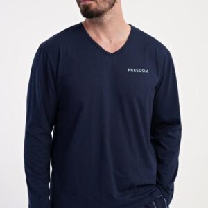 Pánské pyžamo dlouhé Vienetta Secret Daniel