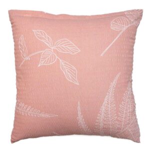 Povlak na polštář krep Kapradí bílé na latté