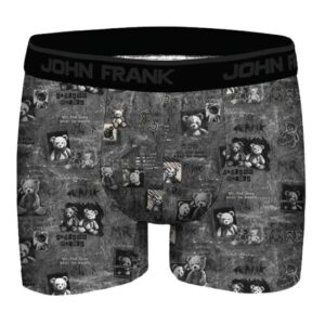 Pánské boxerky John Frank JFBDMOD188-DARK TEDDY
