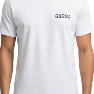 Pánské triko Guess Andres U6GM03 bílé