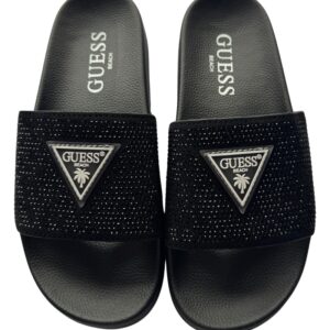 Dámské nazouváky Guess Rhinestone E6GZ16 černé