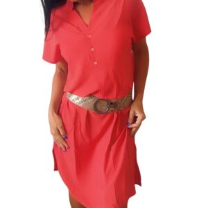 Dámské šaty Pink Label BN-297 červené