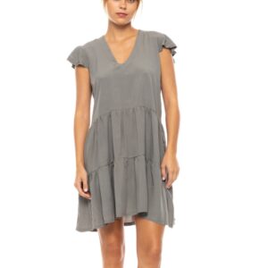 Dámské viskózové šaty Pink Label BN-286 OILGREEN