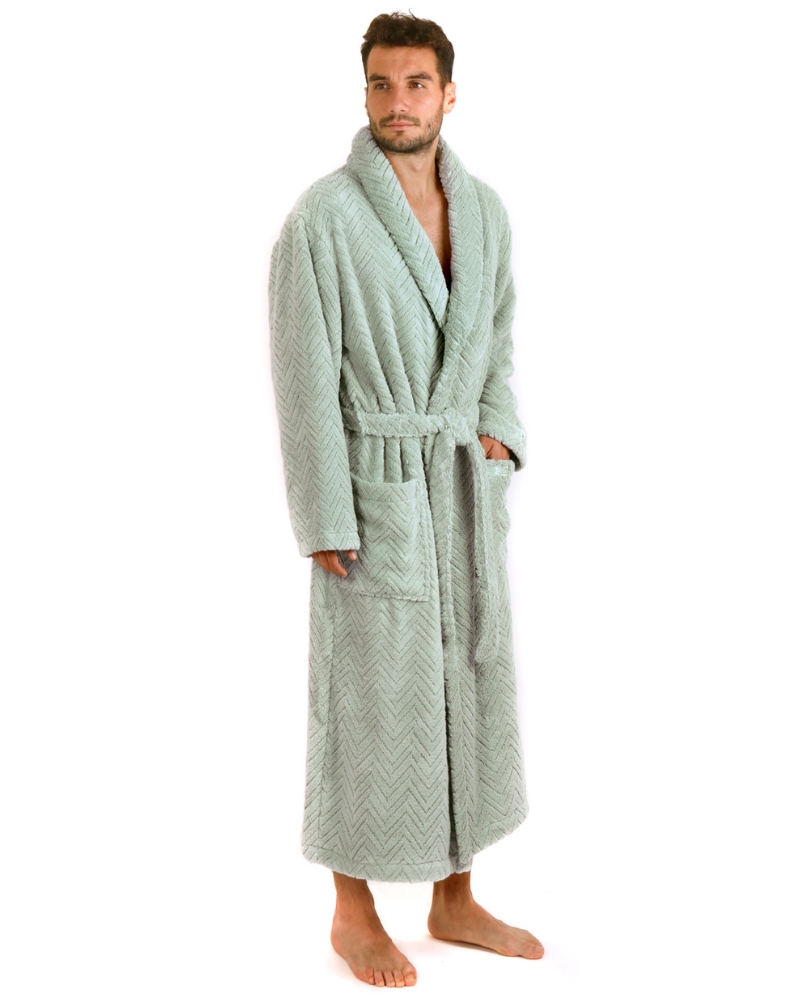 Olivový unisex župan Vestis Athena 2116 microcotton