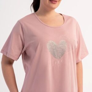 Dámská noční košile s krátkým rukávem Love