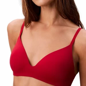 Dámská bezkosticová podprsenka Calvin Klein QF8013 červená