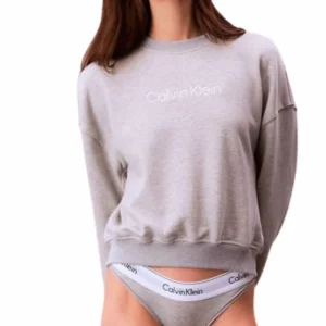 Dámská mikina Calvin Klein QS7514 šedá