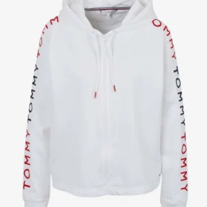 Dámská mikina Tommy Hilfiger UW0UW02867 bílá
