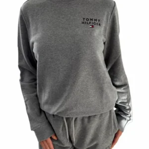 Dámská mikina Tommy Hilfiger UW0UW04521 šedá