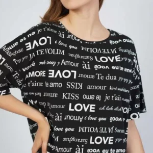 Dámská noční košile s krátkým rukávem Vienetta Secret Amore