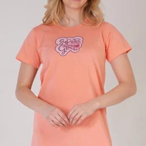 Dámská noční košile s krátkým rukávem Vienetta Secret Super girl
