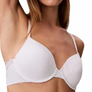 Dámská podprsenka Calvin Klein QF8443 LIGHT LINED PERFECT bílá