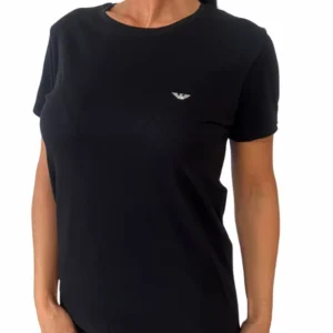 Dámské bavlněné triko Emporio Armani EW000408 AF19023 černá
