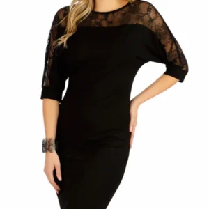 Dámské černé elegantní šaty Litex 5F157