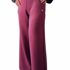 Dámské kalhoty Guess OLYMPE V4YB07 vínové
