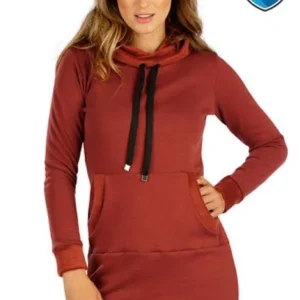 Dámské mikinové šaty s kapucí Litex 7E231