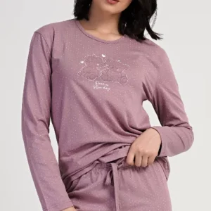 Dámské pyžamo dlouhé Vienetta Secret Emily