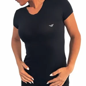 Dámské triko Emporio Armani EW000409 AF10889 černé