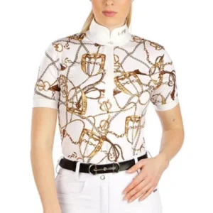 Dámské triko Litex J1383 závodní s knoflíkem Swarovski