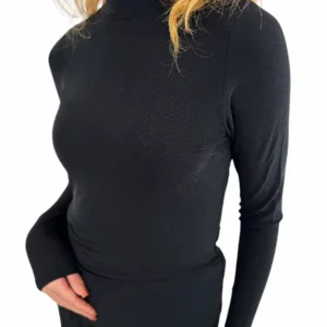 Dámský lurexový rolák Emporio Armani 164861 4F214 černý