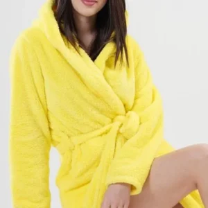 Dámský župan krátký s kapucí  Vienetta Secret Citron