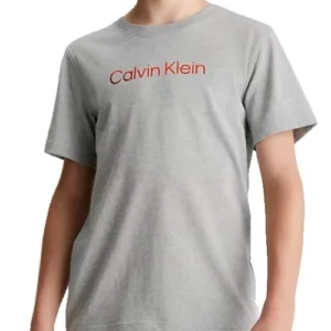 Dětské triko Calvin Klein B70B700458 šedé
