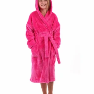 Dívčí růžový župan s kapucí Vestis Lilly 9120