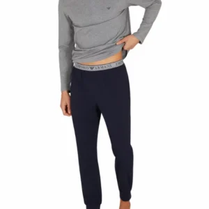 Pánské pyžamo Emporio Armani EM000610 AF10776 šedá