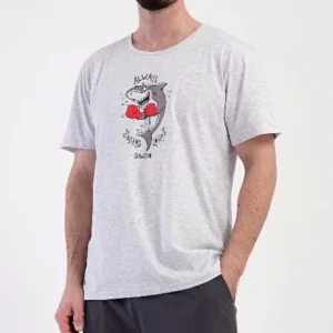 Pánské pyžamo šortky Vienetta Secret Žralok