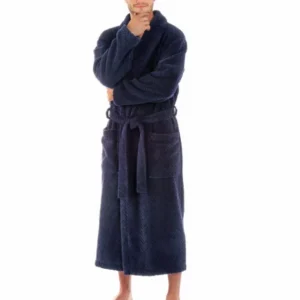 Unisex savý modrý župan Vestis Athena 2116